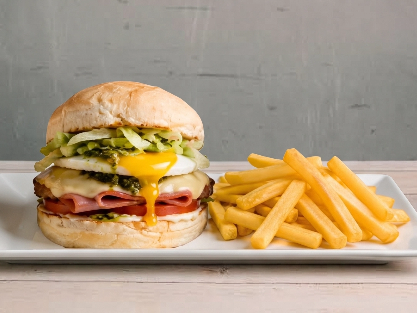 2 Hamburguesas Mariachi + papas