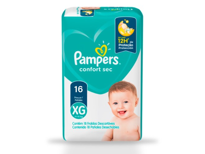 Pampers confort sec XG unidad