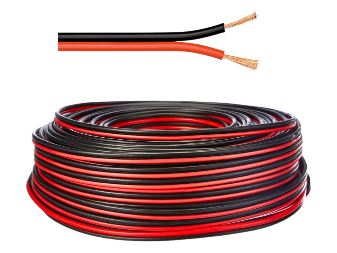 Cable Bipolar 0,20 Rojo y Negro