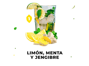 Limonada 1 ) limón menta y jengibre de EASY FRUT 1