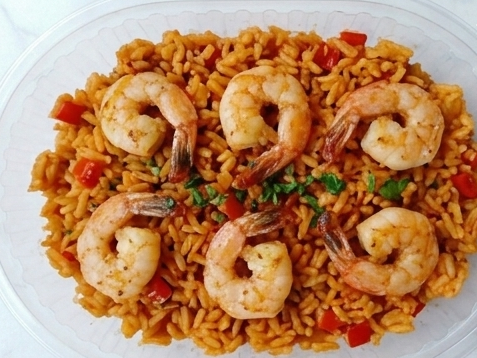 Arroz con camarones