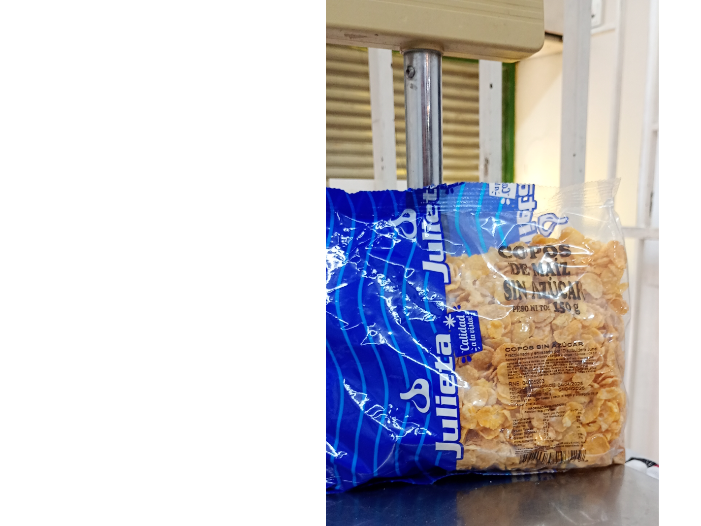 Copos de Maíz  sin azúcar