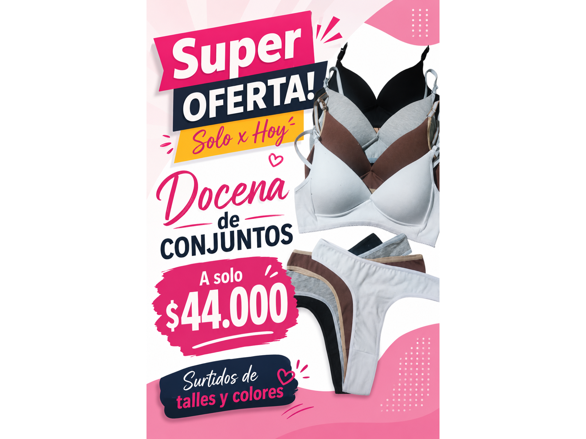 14T-CONJUNTO TRIANGULO SOFT ALGODÓN