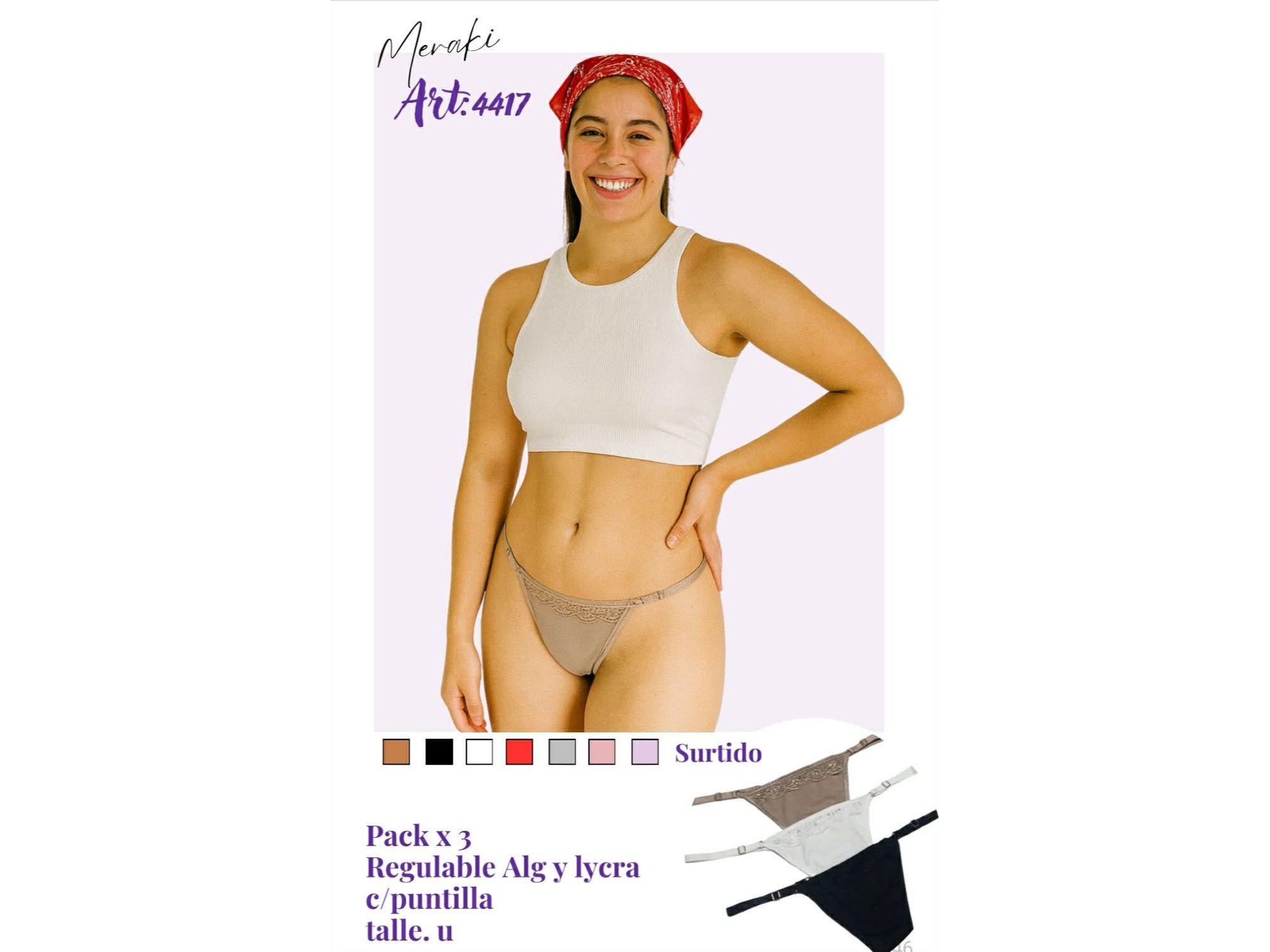 4417-COLALESS REGULABLE VOLADO C/CAJITA