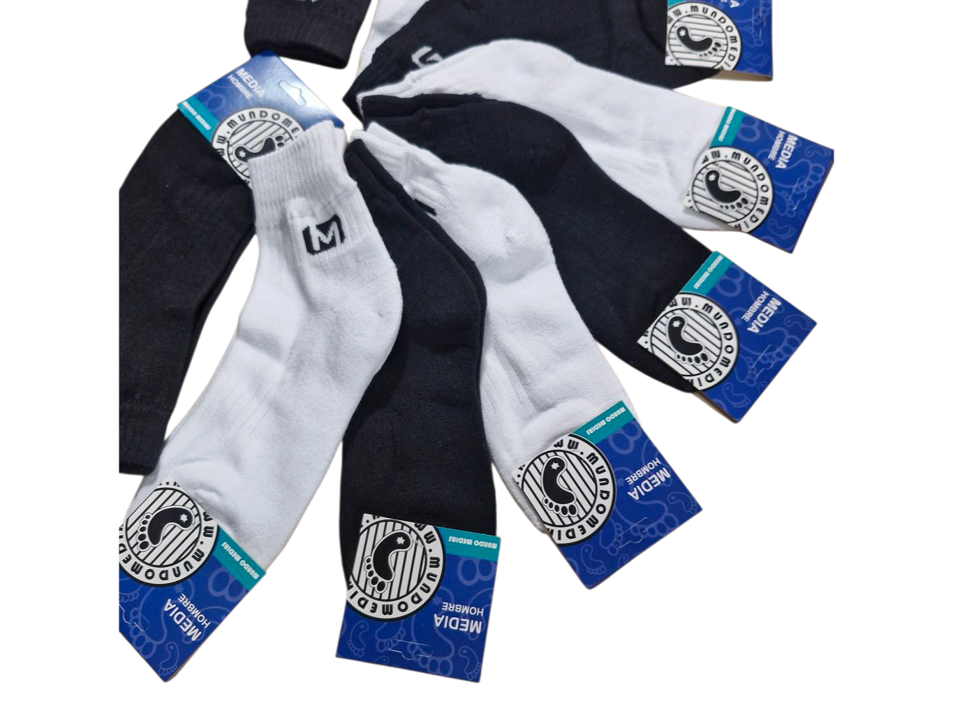 9020-MEDIAS TENNIS LISAS HOMBRE C/TOALLA