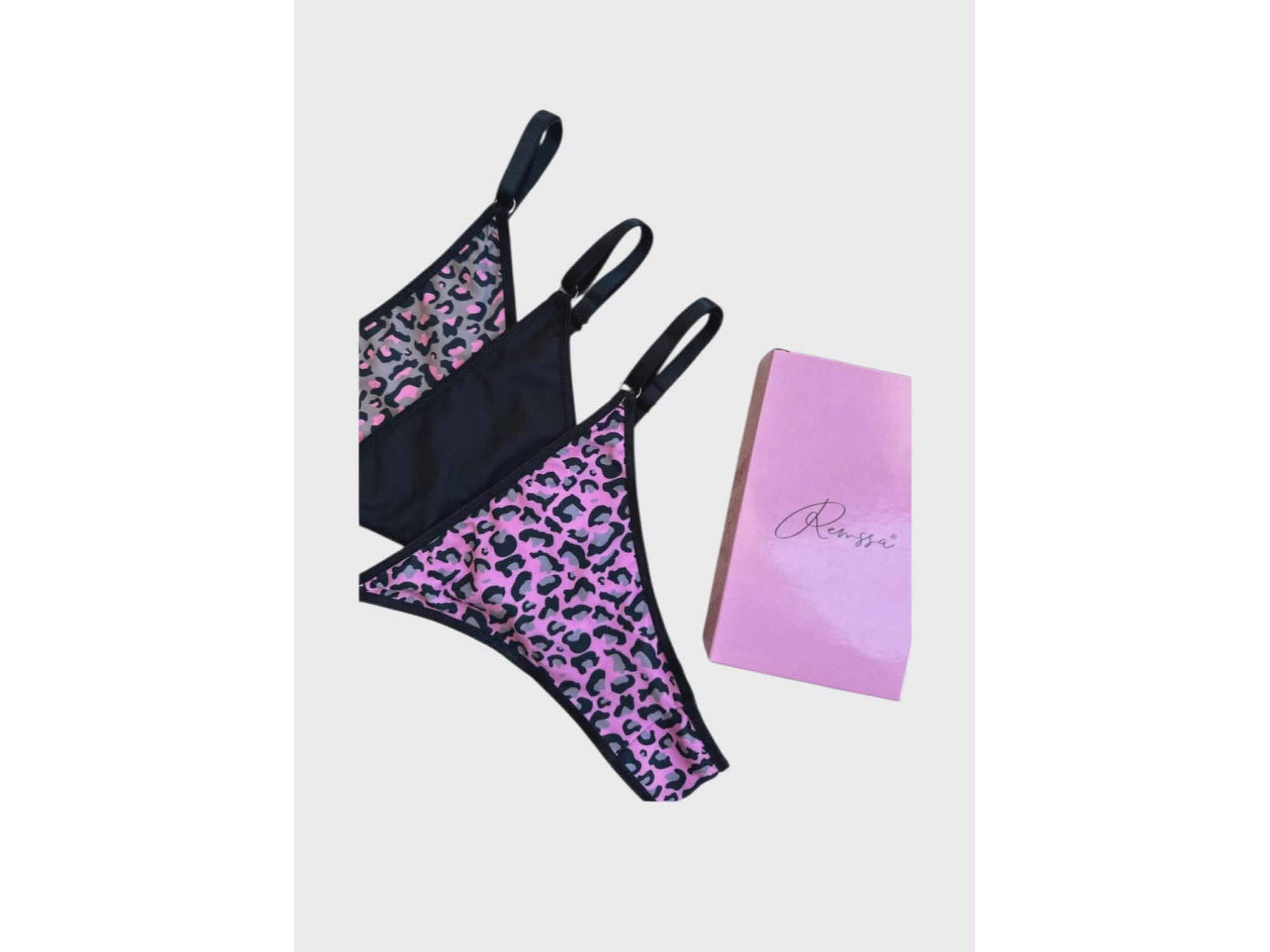 1017-COLALESS REGULABLES ANIMAL PRINT C/CAJITA