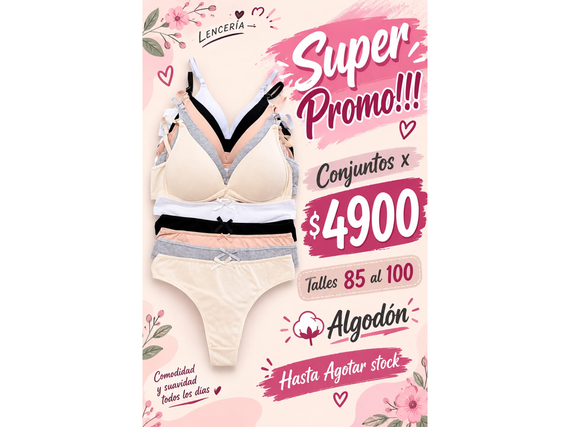 14T-CONJUNTO TRIANGULO SOFT ALGODÓN