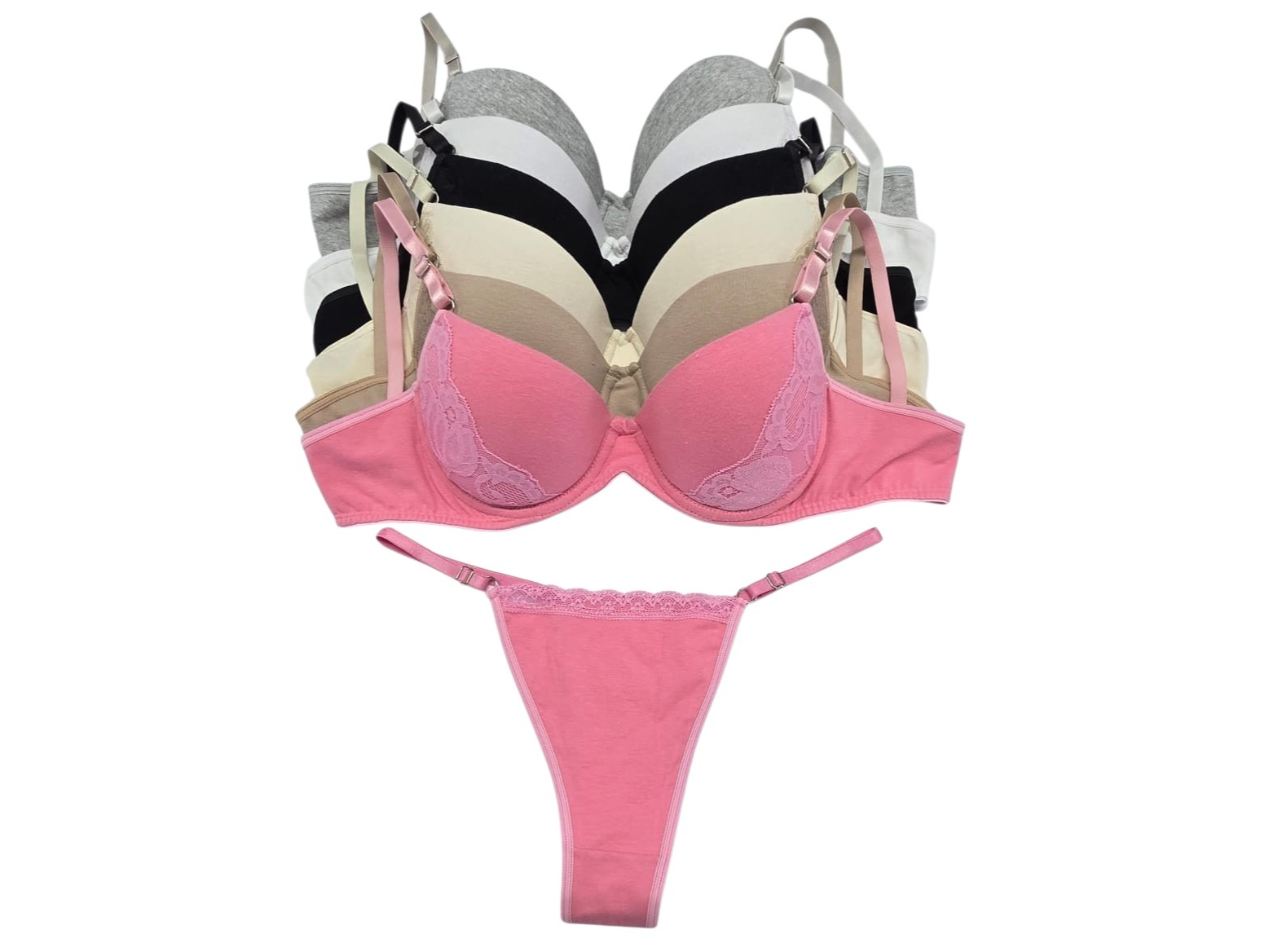1010-CONJUNTO TAZA SOFT ALGODÓN C/PUNTILLA LATERAL