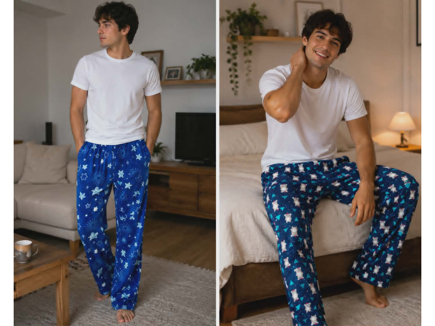 18711-PANTALON PIJAMERO DE HOMBRE POLAR