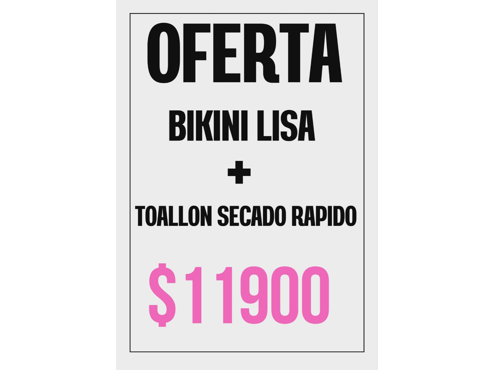 OFERTA BIKINI + TOALLON