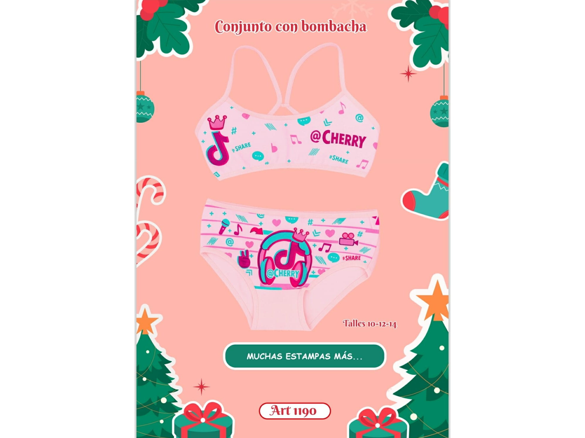 1190-CONJUNTITO DE NENA ESTAMPADO ROSA