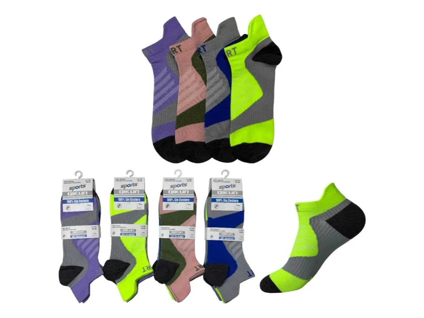 LL142-SOQUETES QIKUN HOMBRE SPORT