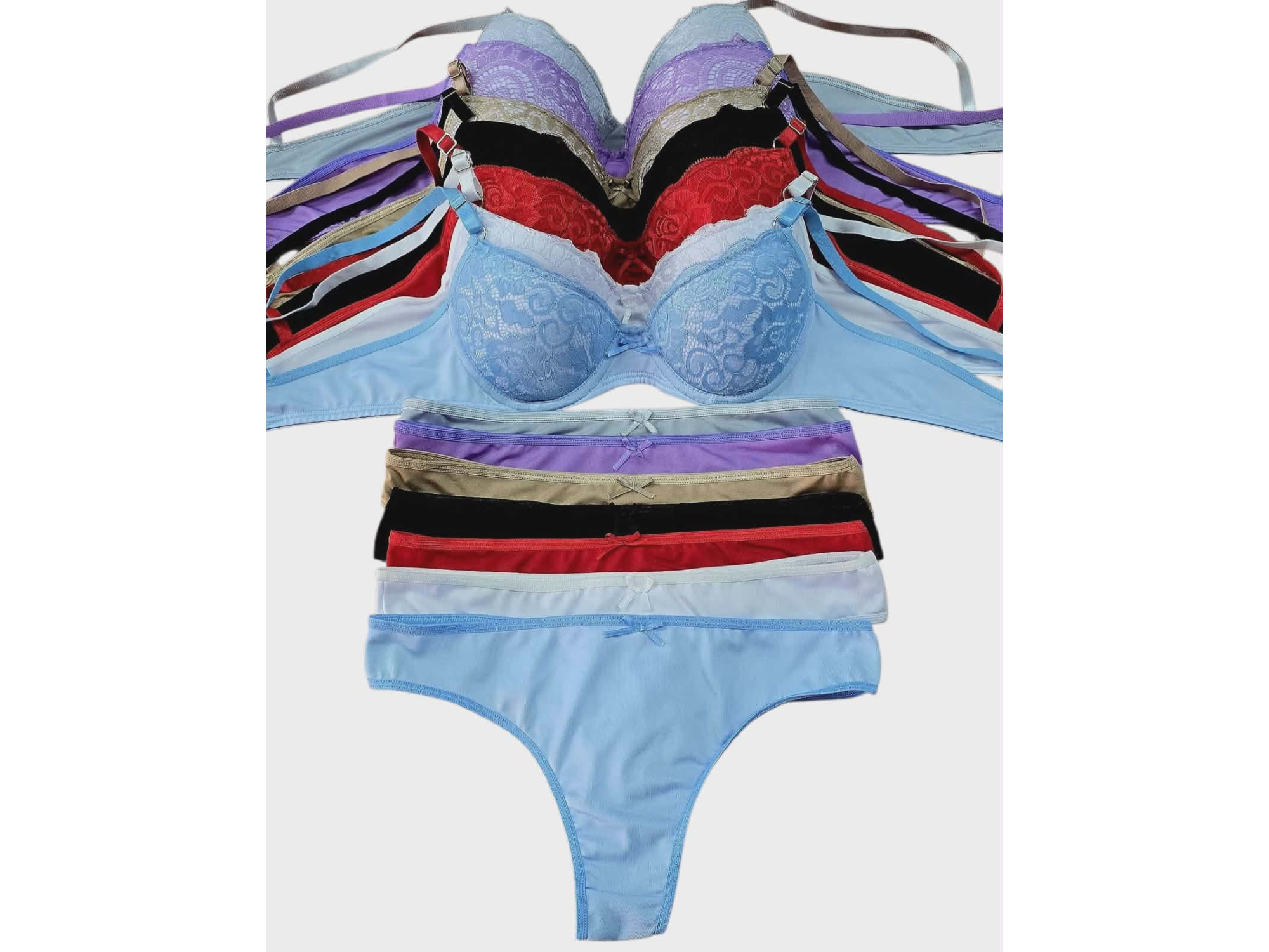 1064-CONJUNTO TAZA SOFT MICROFIBRA C/PUNTILLA