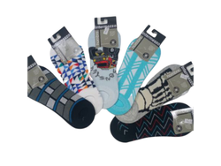 3090-MEDIAS INVISIBLES ESTAMPADAS HOMBRE