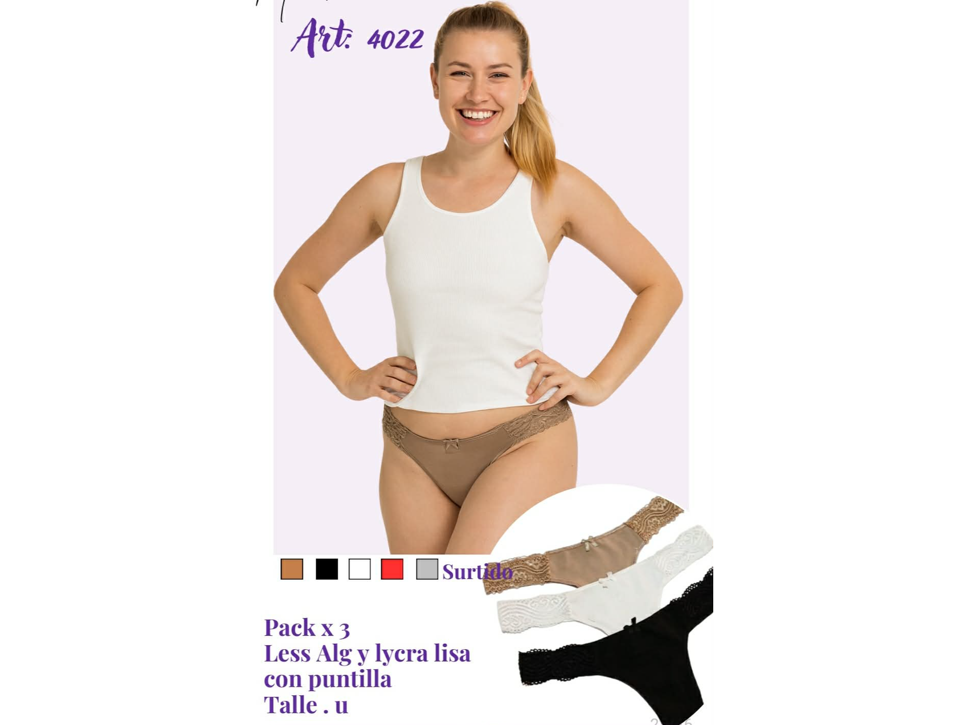 4022-COLALESS PUNTILLA C/CAJITA