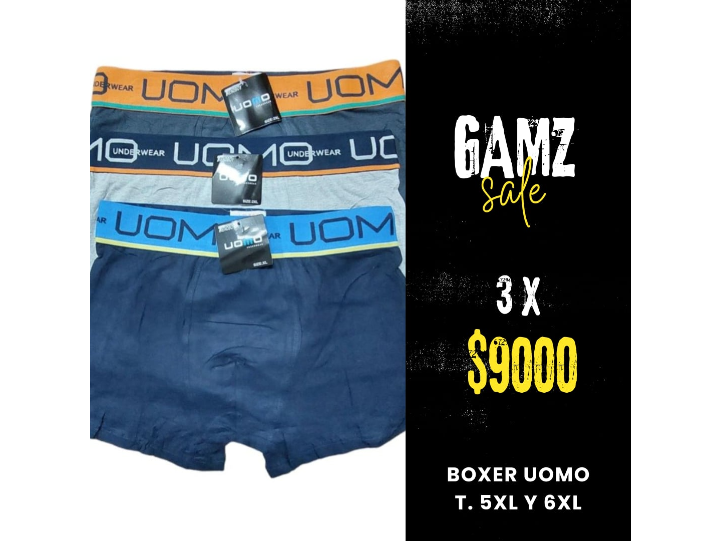 UOEO-BOXER UOMO PACK X 3 ESPECIAL