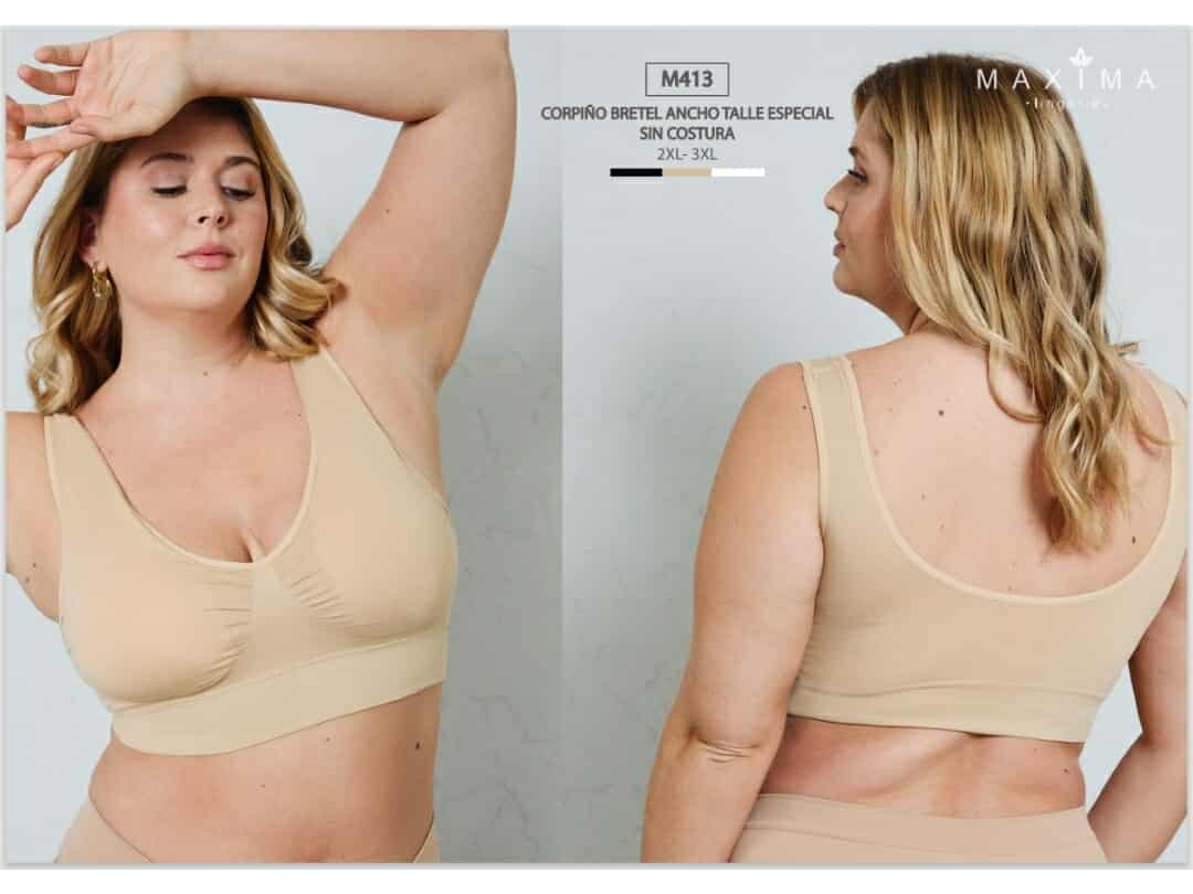 M413-CORPIÑO SIN COSTURA BRETEL ANCHO