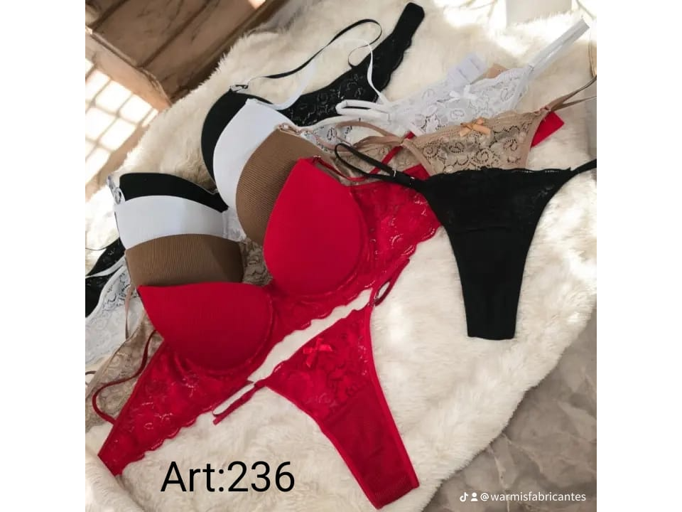 236-CONJUNTO TAZA SOFT MORLEY Y ENCAJE