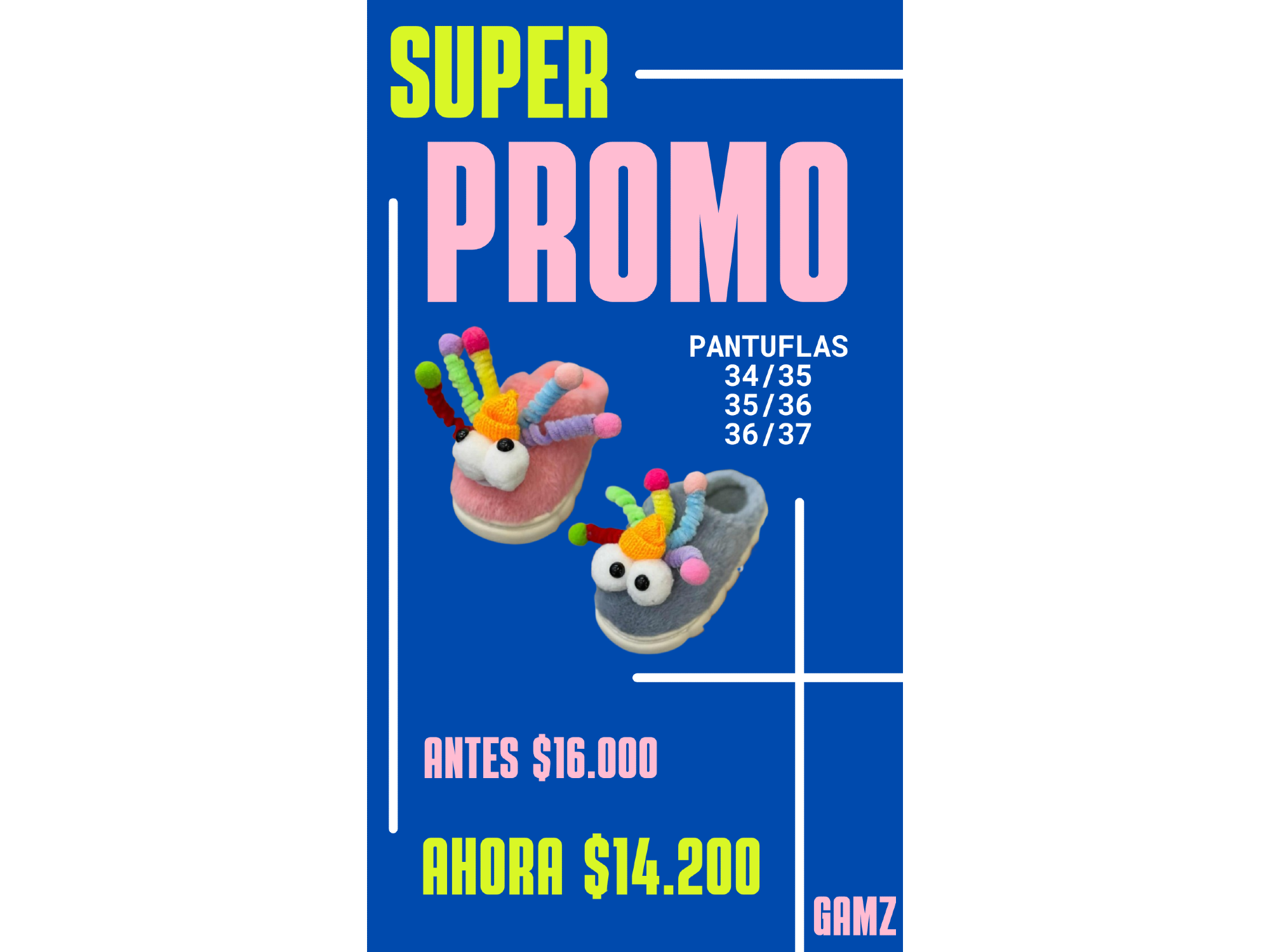 8250-PANTUFLAS DAMA COMPUTADA