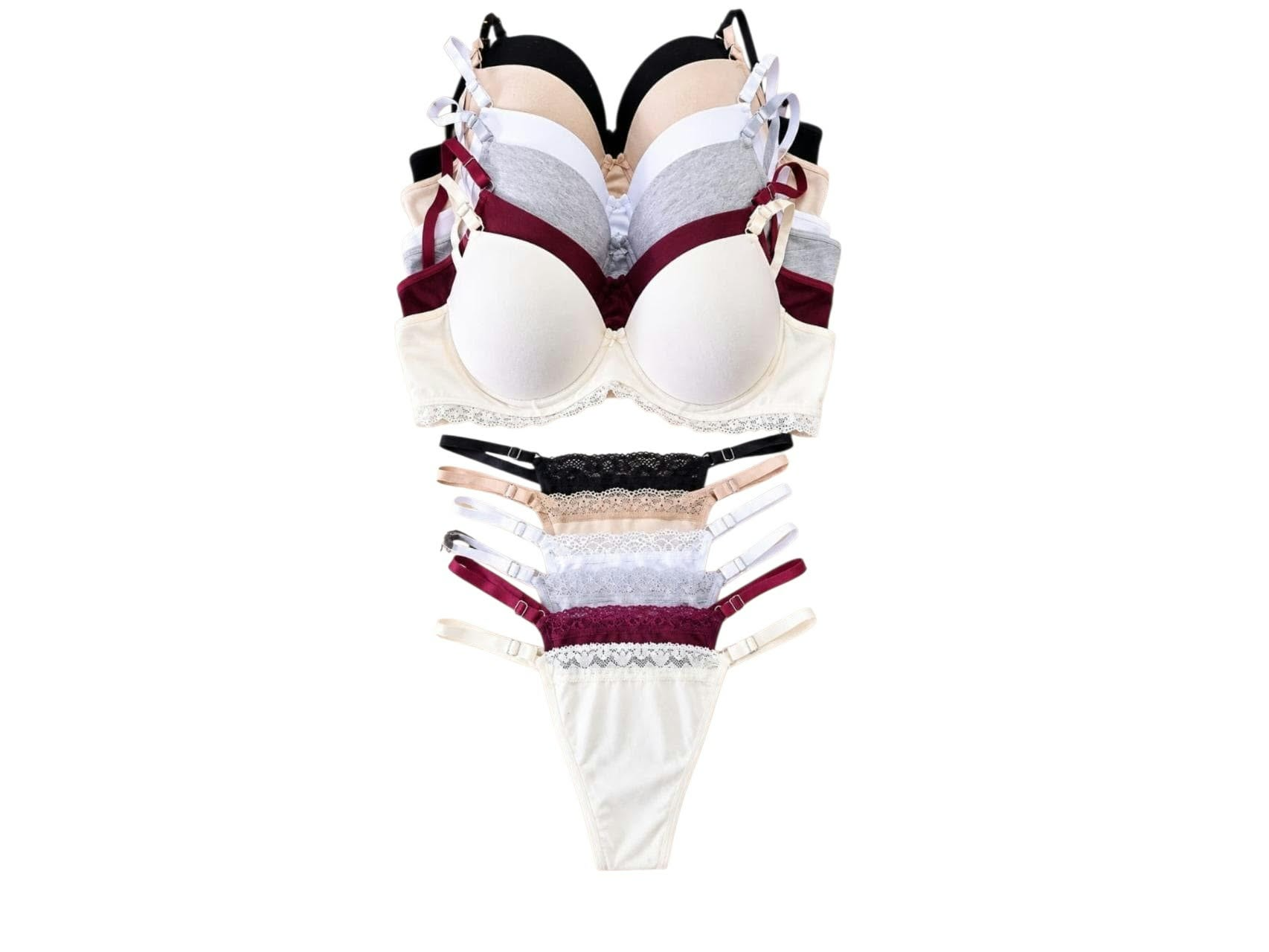 1064-CONJUNTO TAZA SOFT ALGODÓN C/PUNTILLA