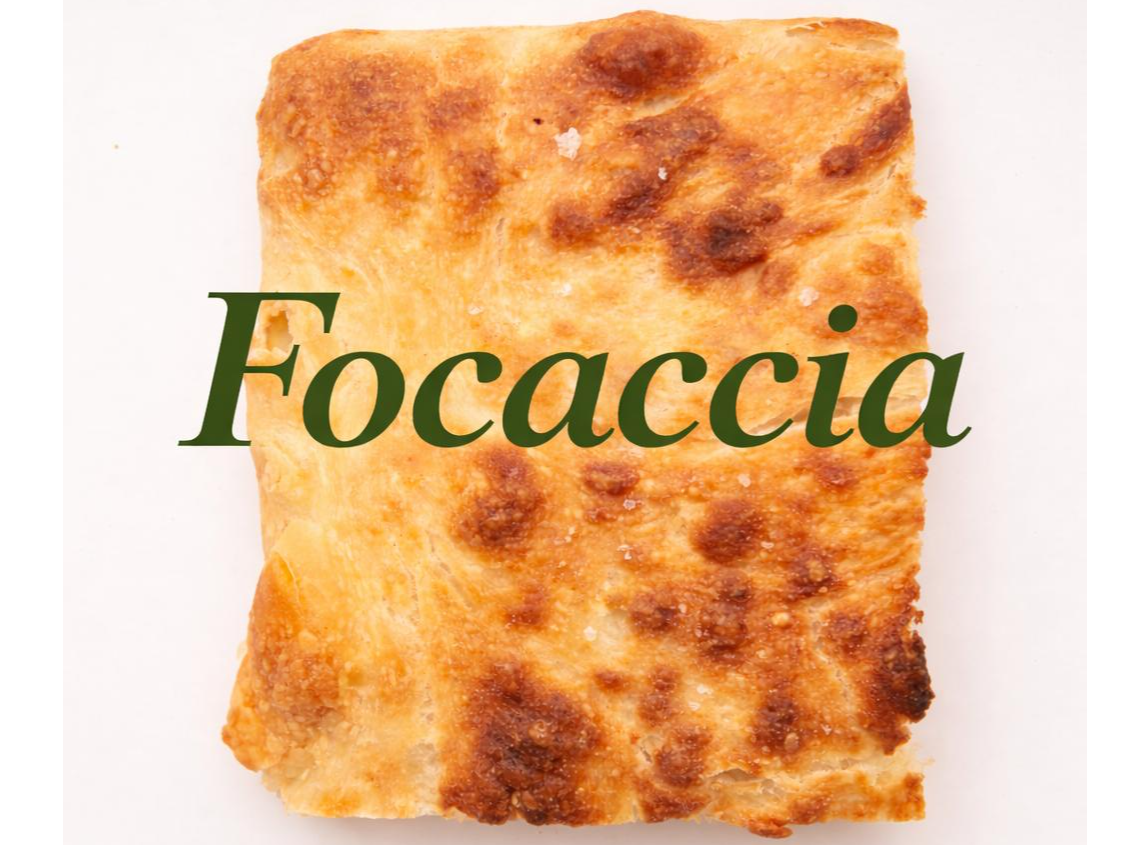porcion de FOCACCIA sola