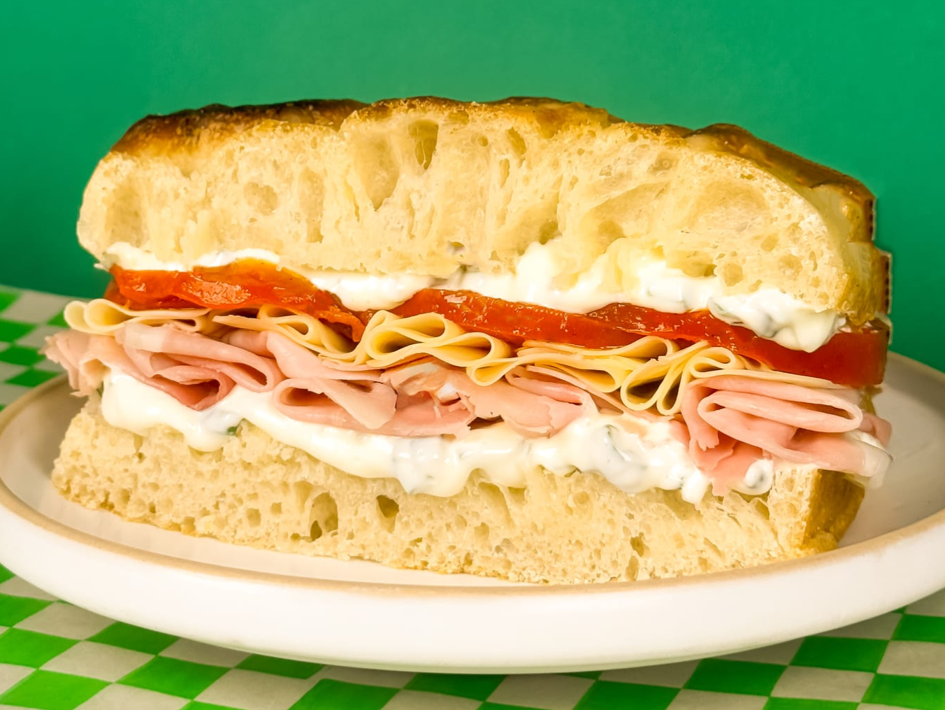 1/2 jamón y queso