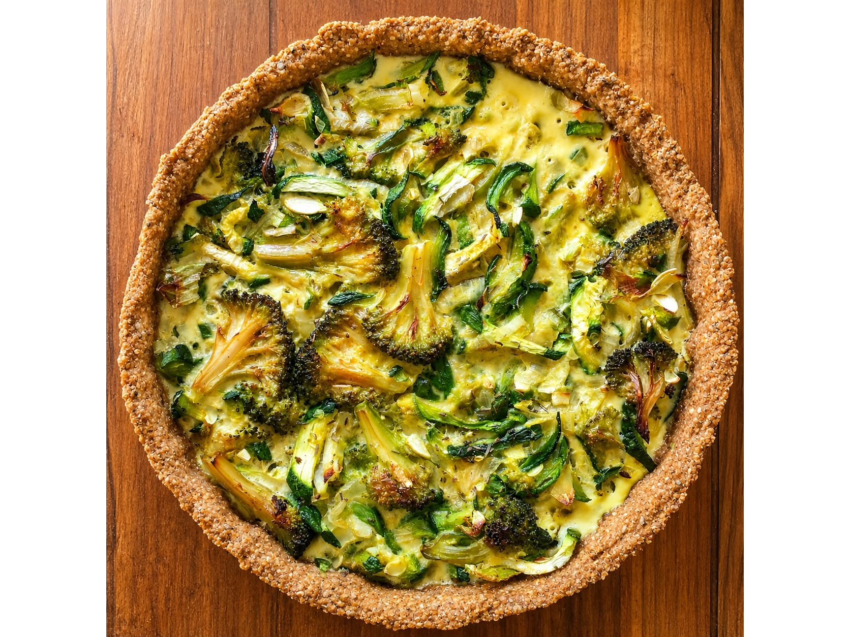 Tarta integral de verdura grande