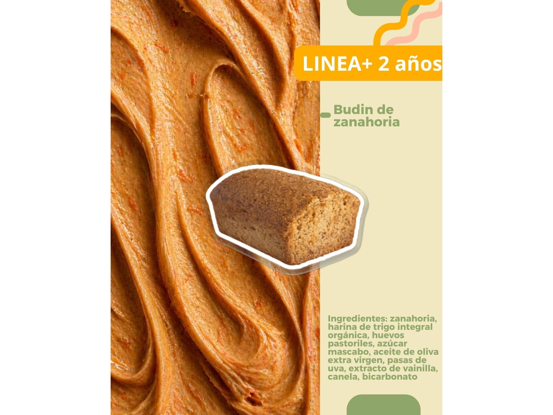 Budín de zanahoria +2