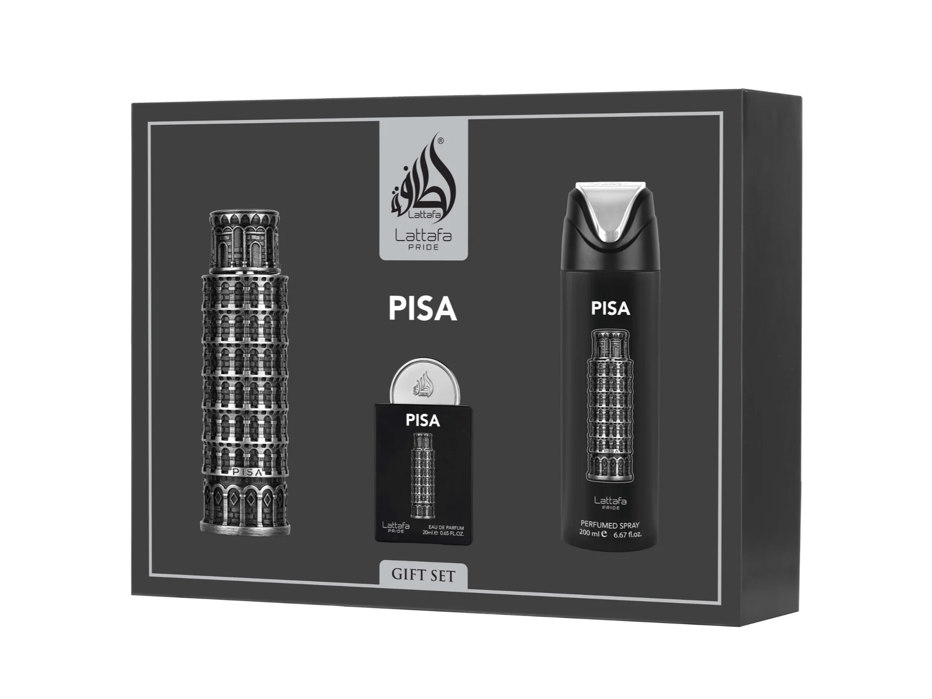 Kit Pisa EDP 100 ml + Deo Spray 200 ml + EDP 20 ml