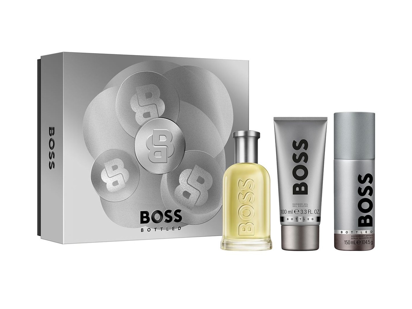 Bottled EDT 100 ml + Shower Gel 100 ml + Desodorant 75 ml