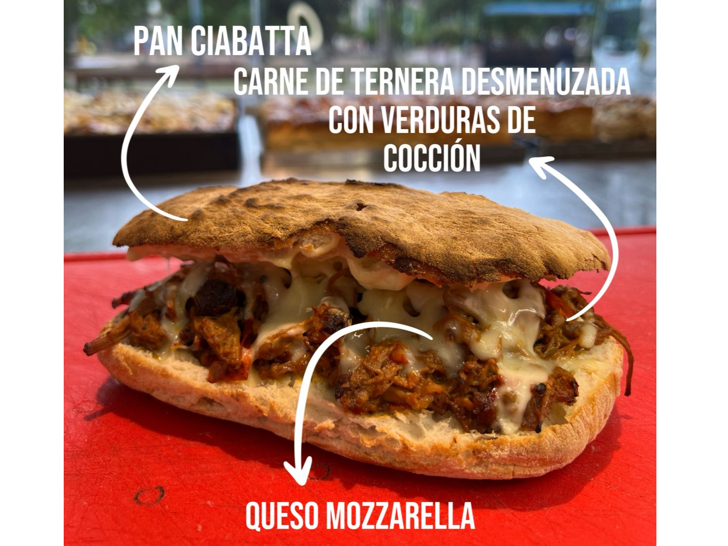 Sandwich de carne desmenuzada (TODOS LOS DIAS)