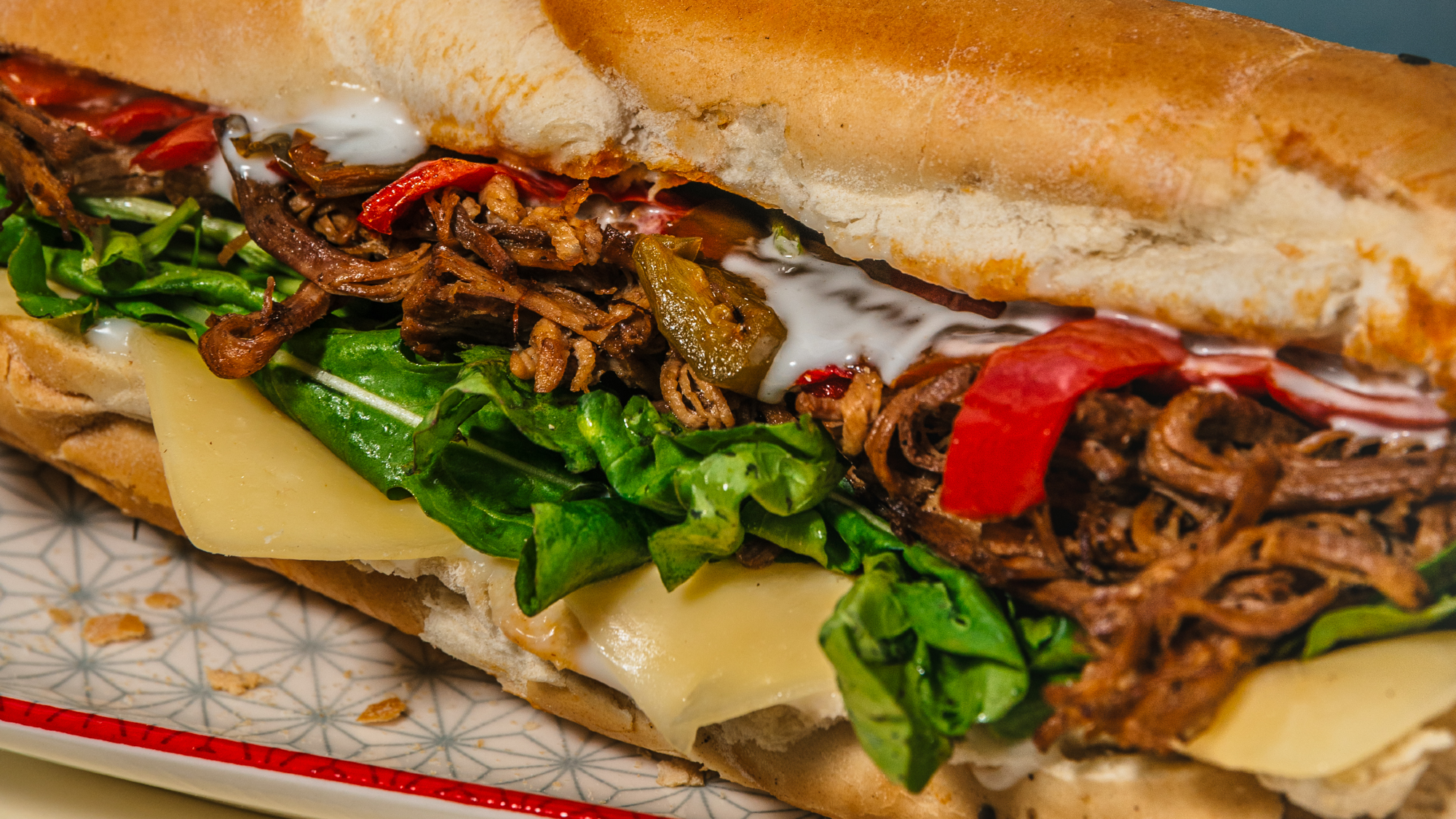 Sandwiches en pan baguette