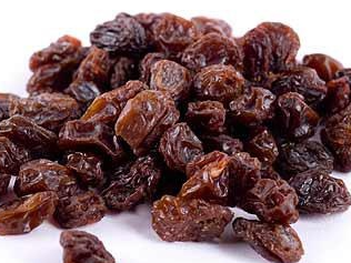 Pasas negras sultaninas sin semillas