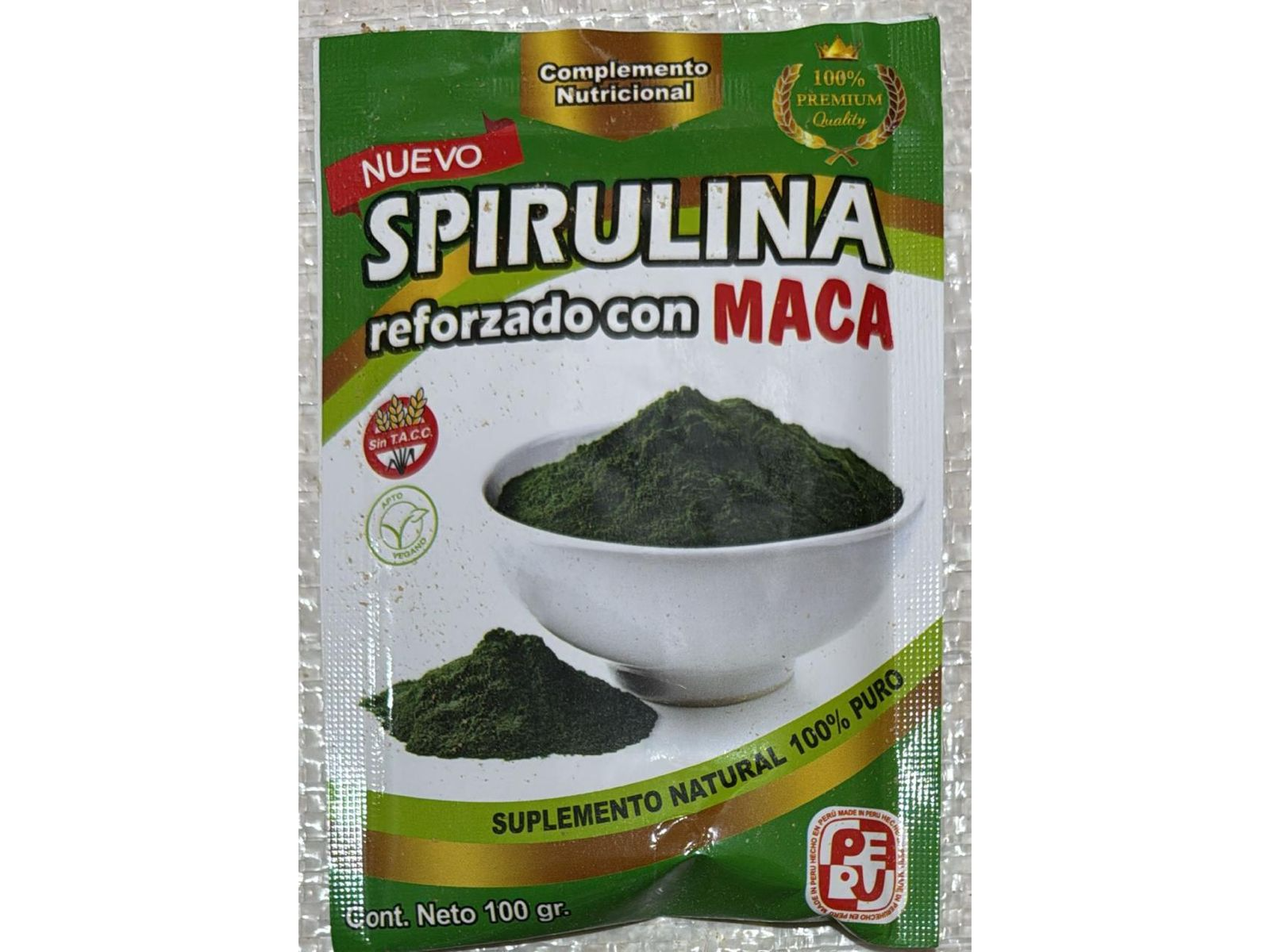 SPIRULINA REFORZADA CON MACA