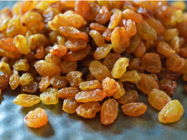 Pasas rubias sin semillas