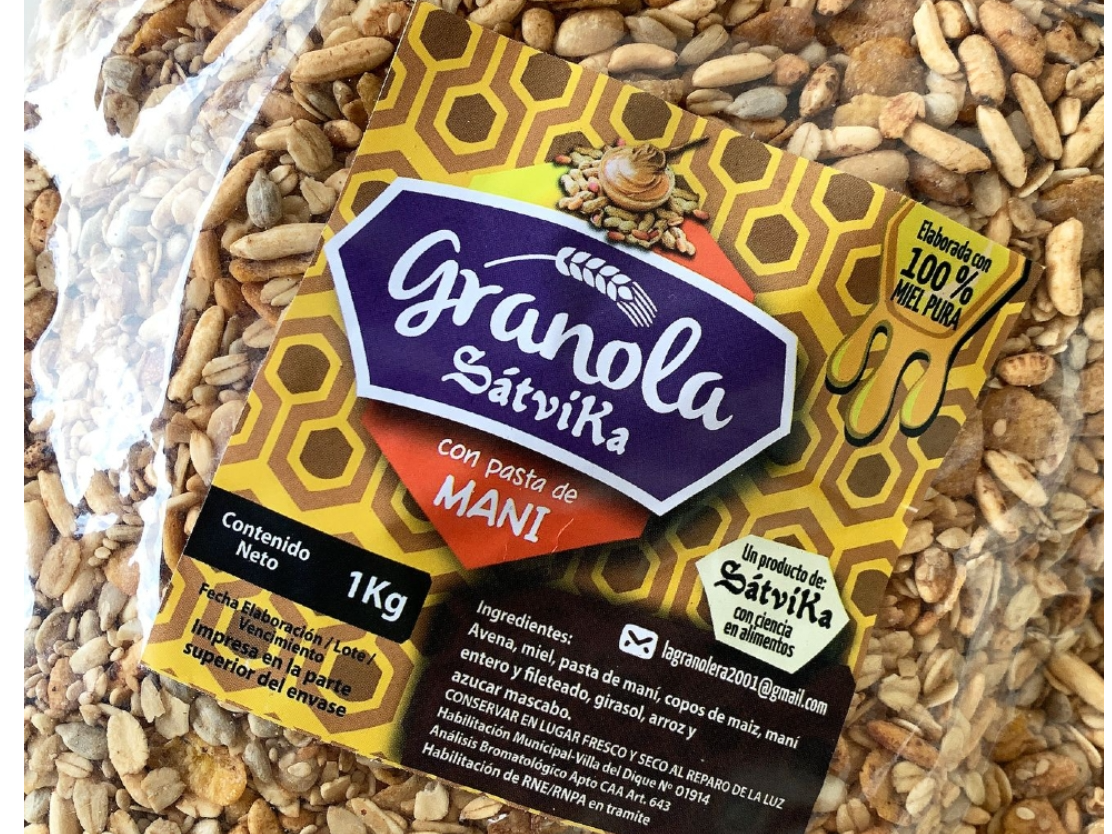 Granola con pasta de maní