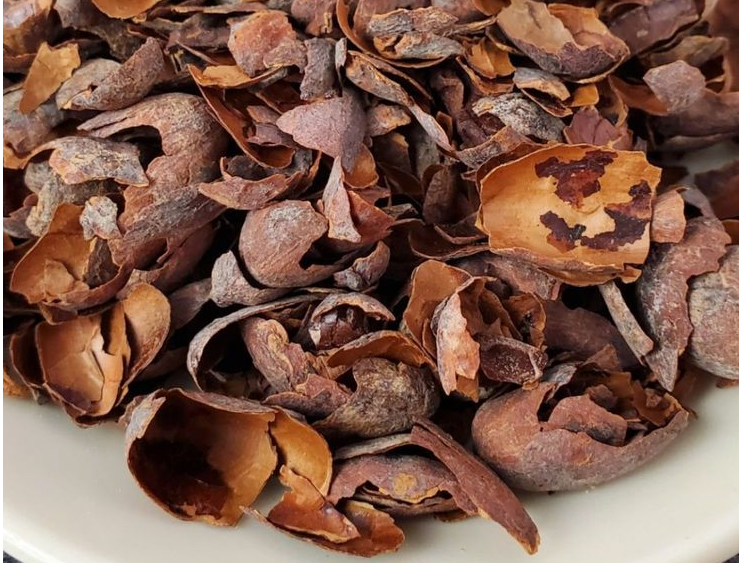 Cascarilla de  cacao entera