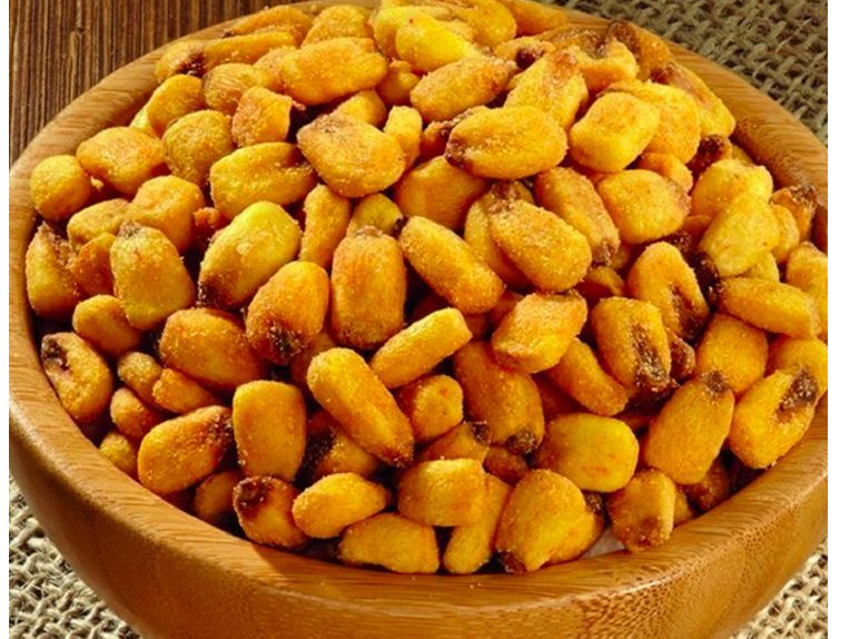 Maíz frito mostaza y miel