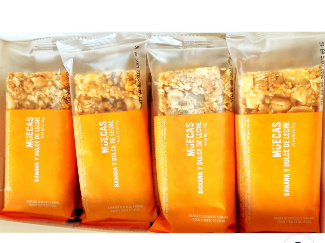 MUECAS Dulce de leche y banana x 16 unidades