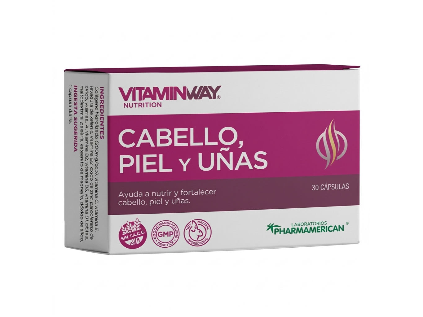 Cabello piel y uñas Vitaminway