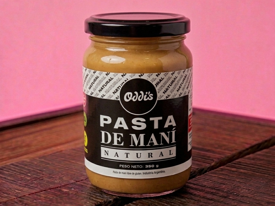 Paas de mani natural 330 gr Oddis