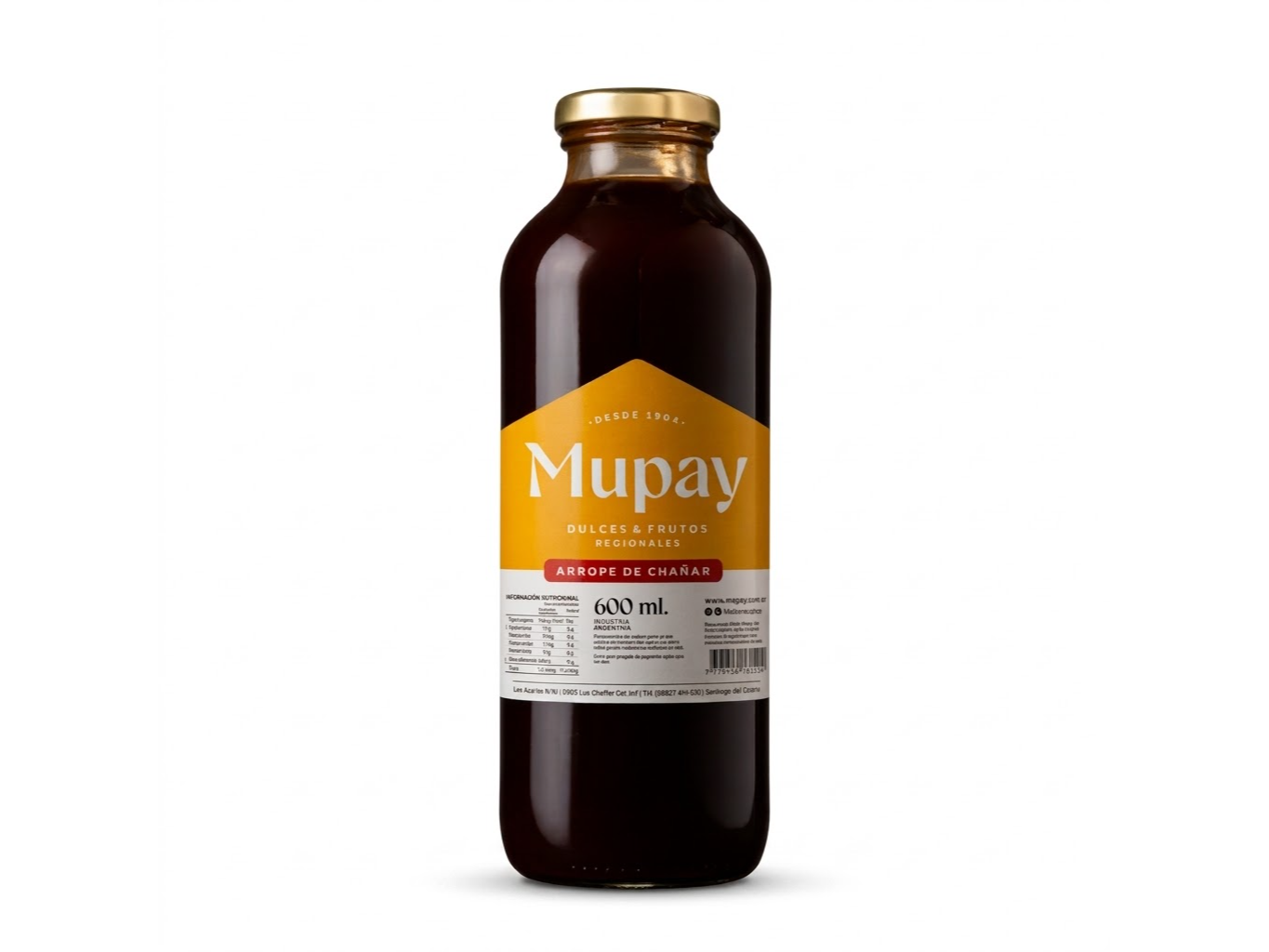 ARROPE DE CHAÑAR X 600 grs MUPAY