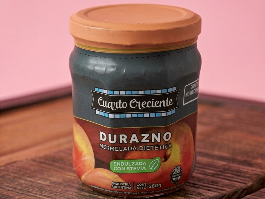 Mermelada con Stevia Cuarto Creciente 280g Durazno
