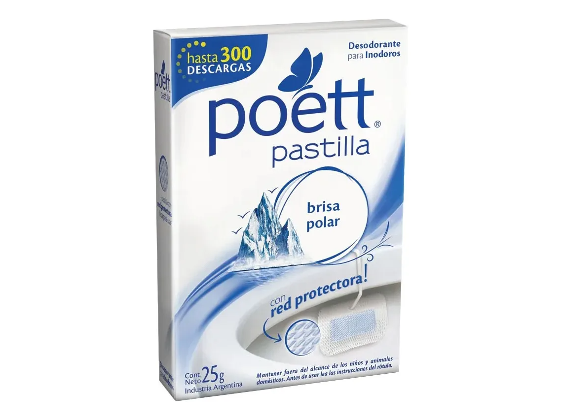 Pastilla para Inodoro Poett  25 g + Red