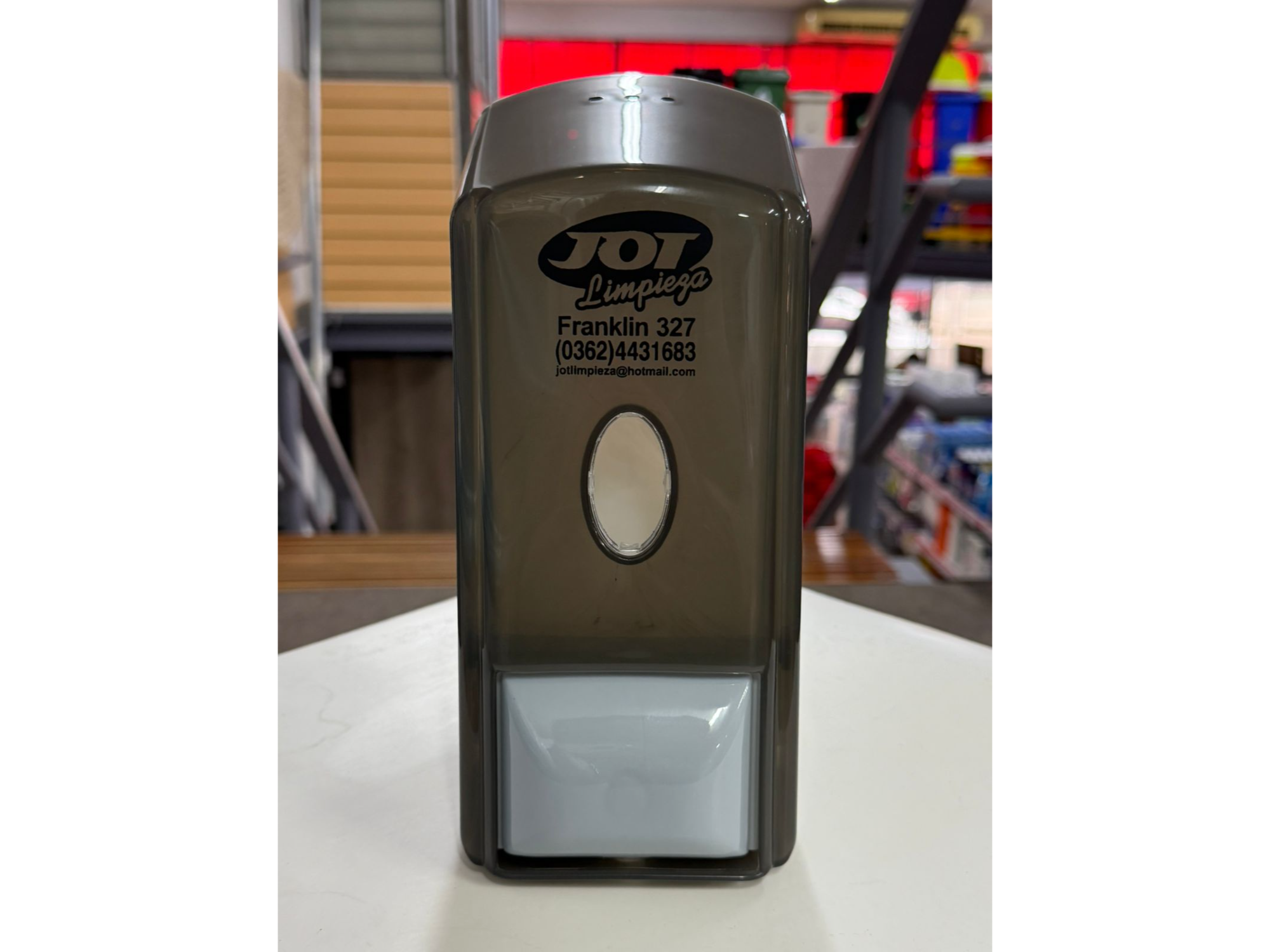 DISPENSER: JABON LIQUIDO ACRILICO FUME