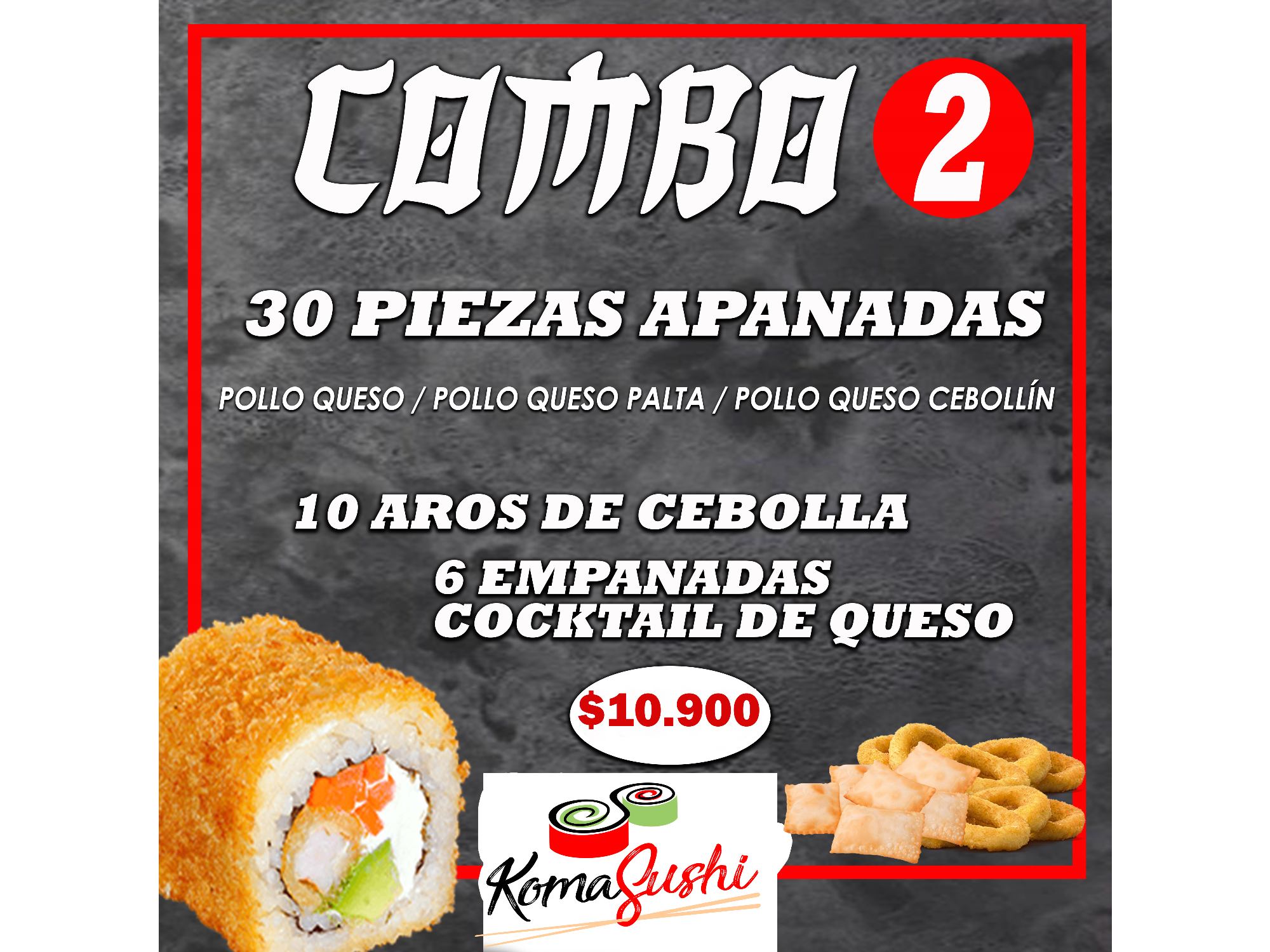 PROMO 2 - 30 PIEZAS APANADAS