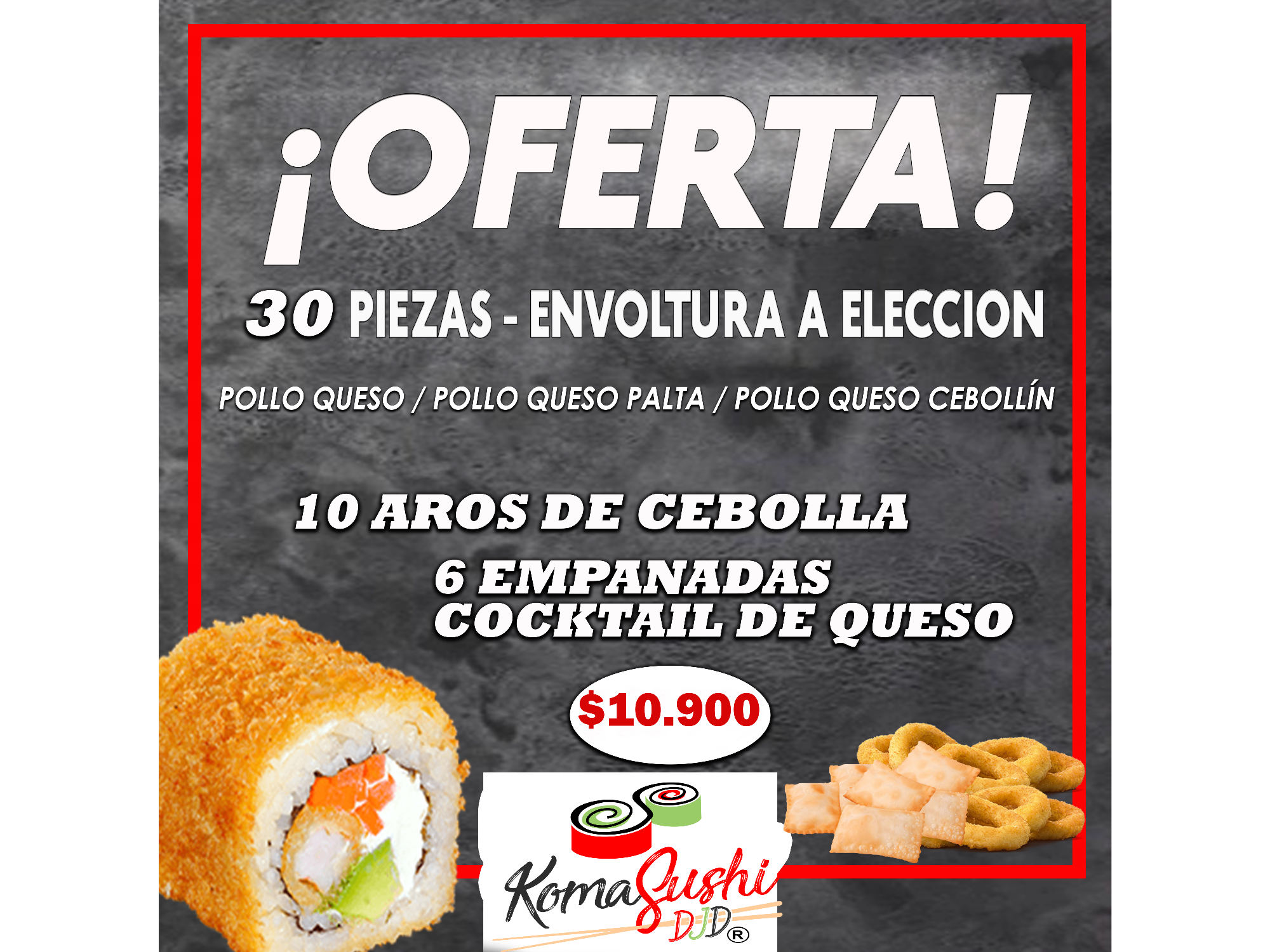 PROMO 2 - 30 PIEZAS ENVOLTURA A ELECCION