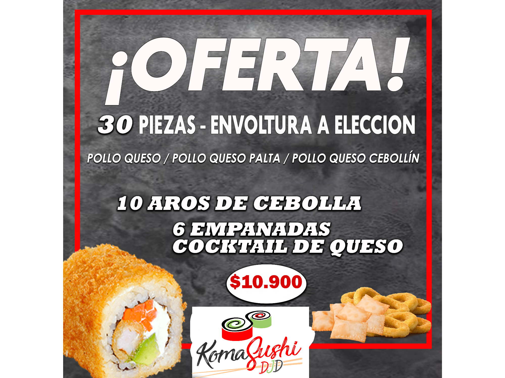 PROMO 2 - 30 PIEZAS ENVOLTURA A ELECCION