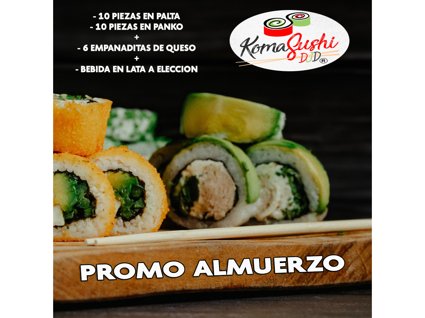 PROMO ALMUERZO 20 PIEZAS