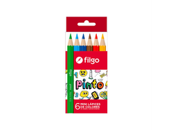 MINI LAPICES COLORES X 6 FILGO